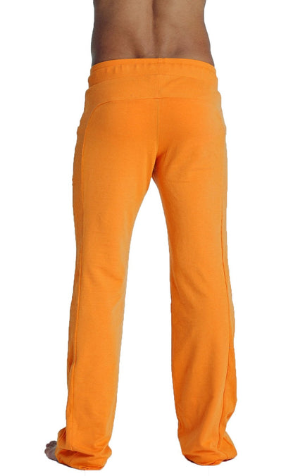 Eco-track and yoga sweat pant sun orange bright orange loose-fitting yoga pants with elastic waistband for comfort