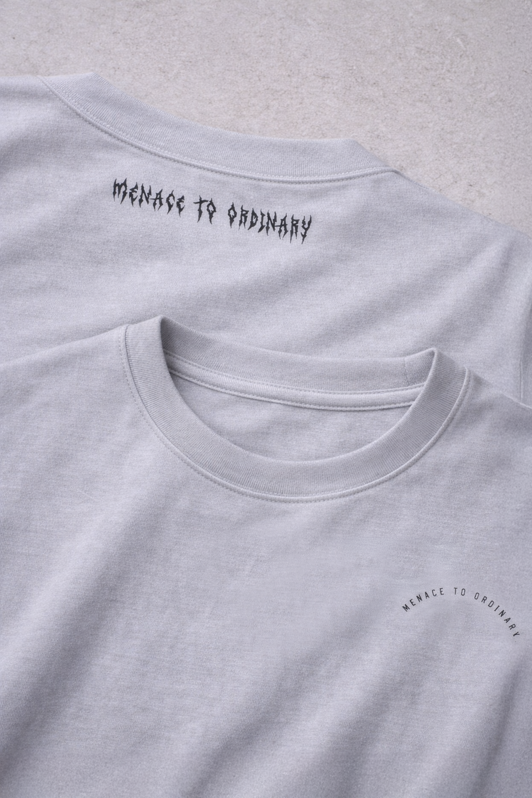 Jed North Men's Energy Oversized T-Shirt - Gray Menace to Ordinary