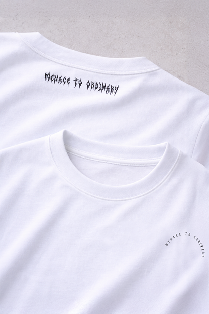 Jed North Men's Energy Oversized T-Shirt - White Menace to Ordinary