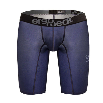 Navy blue ergoWear Ew1607 max se ergonomic compression shorts with black waistband and gray logo detailing