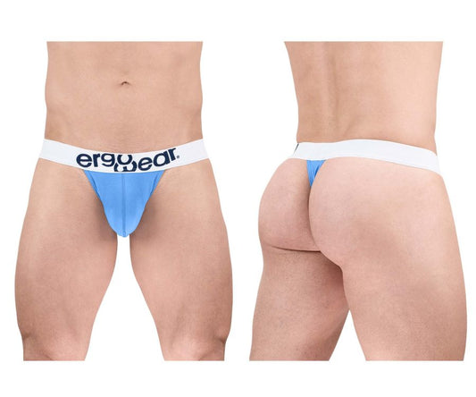 Light blue ergonomic briefs with white waistband and ergo wear logo made of max cotton for comfortable wear