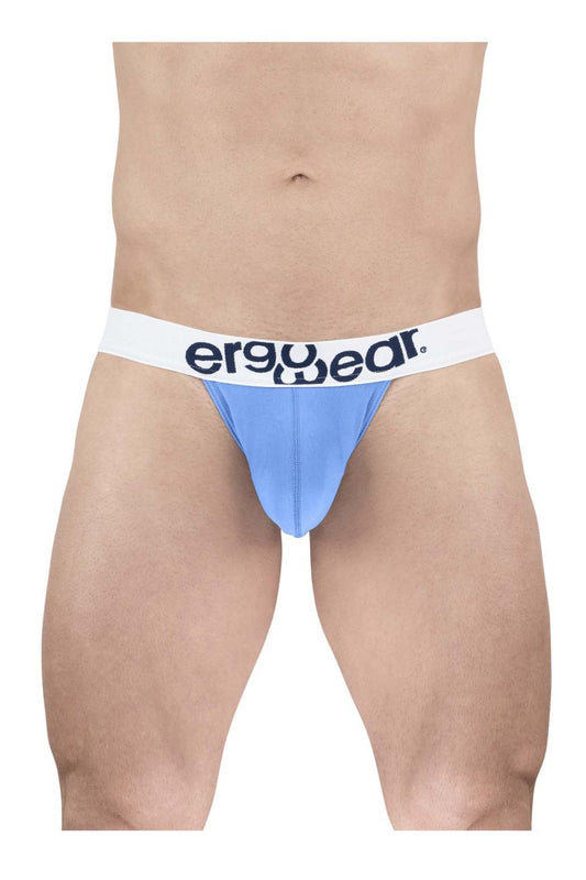 Light blue ergonomic briefs with white ergowear waistband made of cotton for comfortable everyday wear