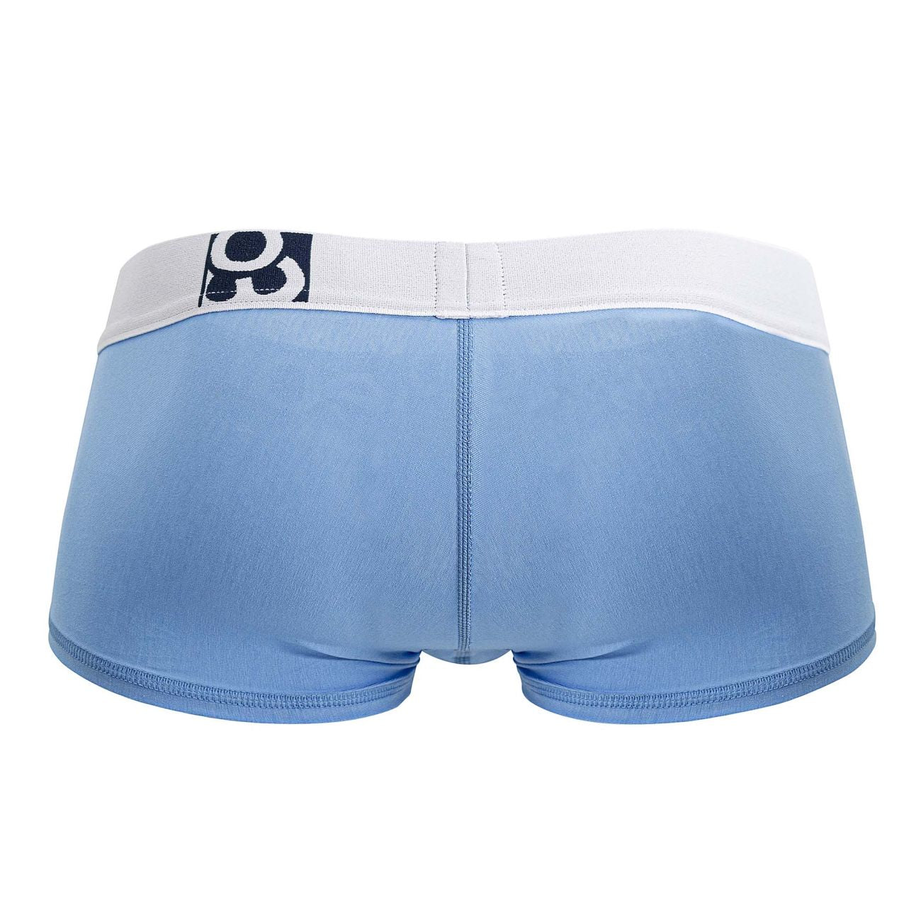 Light blue ergowear ew1713 max cotton men’s briefs with white waistband and black and white logo on front