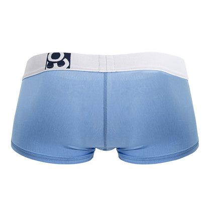 Light blue ergowear ew1713 max cotton men’s briefs with white waistband and black and white logo on front