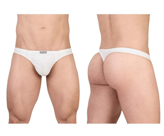 White cotton briefs with minimalist design and small brand tag at waistband from ergowear ew1734 feel gr8 collection