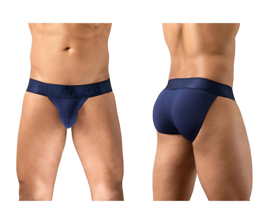 Navy blue ErgoWear EW1739 MAX BOLD bikini briefs with smooth, form-fitting fabric and contoured design
