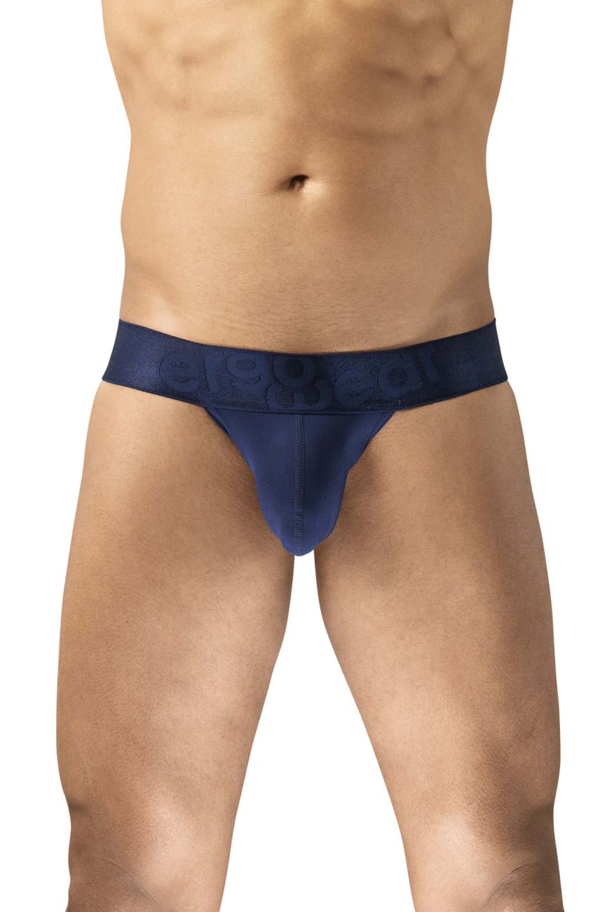 Navy blue ergoWear EW1739 max bold bikini briefs with smooth stretch fabric and subtle waistband logo detailing