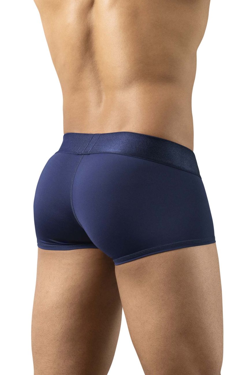 Navy blue ergoWear ew1740 max bold trunks made of stretch fabric with a smooth fitted design for comfort