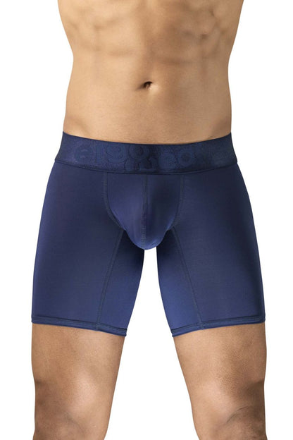 Navy blue ergowear ew1741 max bold boxer briefs with contoured pouch and elastic waistband for comfortable support