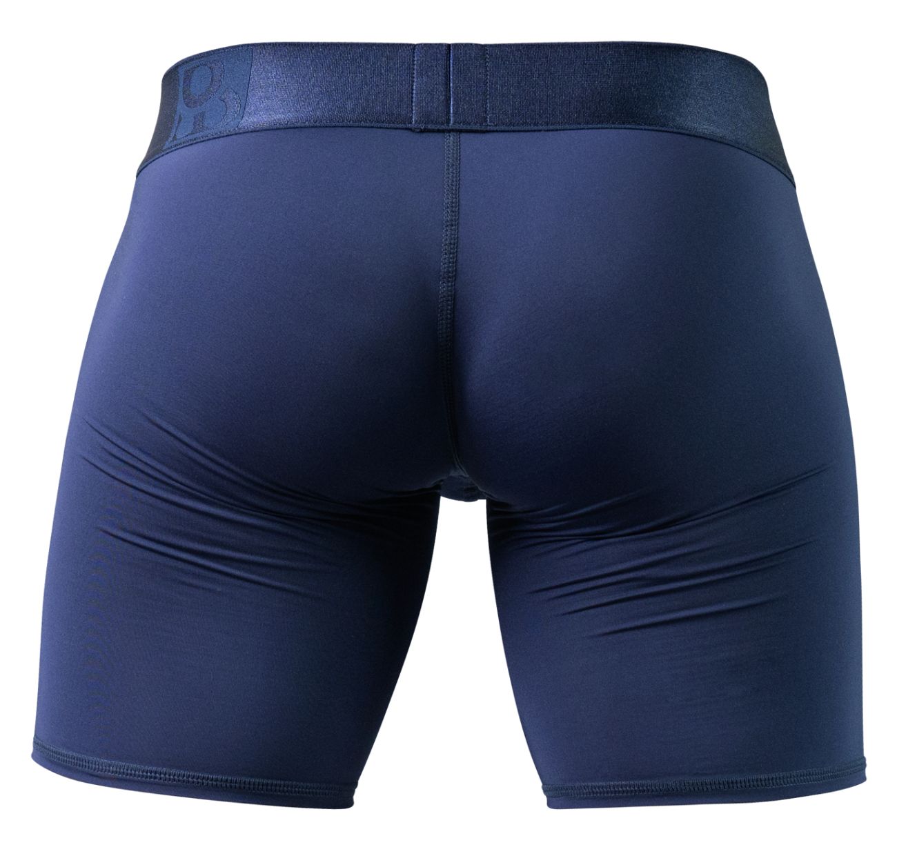 Navy blue ergowear ew1741 max bold boxer briefs with textured waistband and subtle logo for athletic comfort