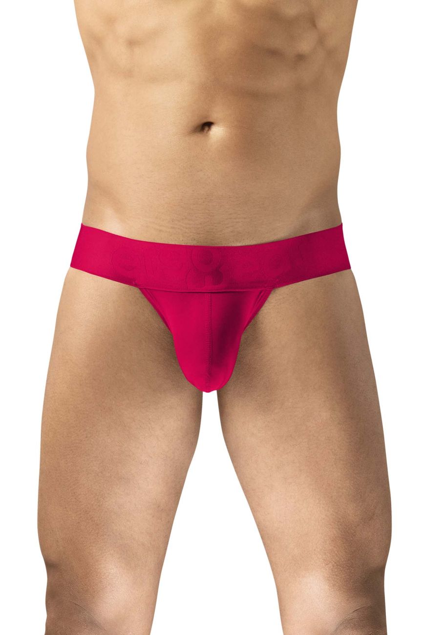 ErgoWear ew1742 max bold g-string in bright fuchsia with smooth stretchy fabric waistband, form-fitting jockstrap design