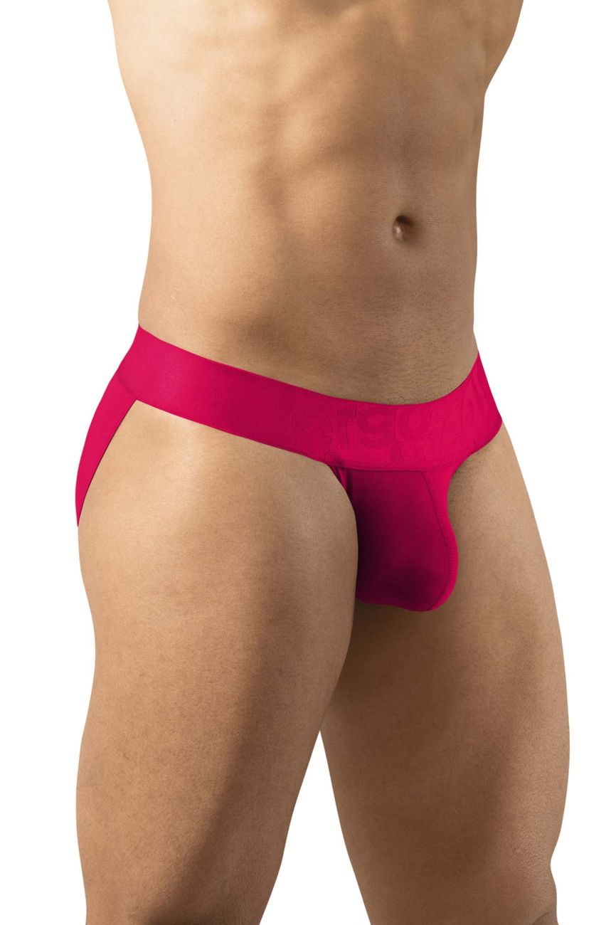 Bright fuchsia ergo wear ew1743 max bold bikini briefs with smooth seamless fabric design for men