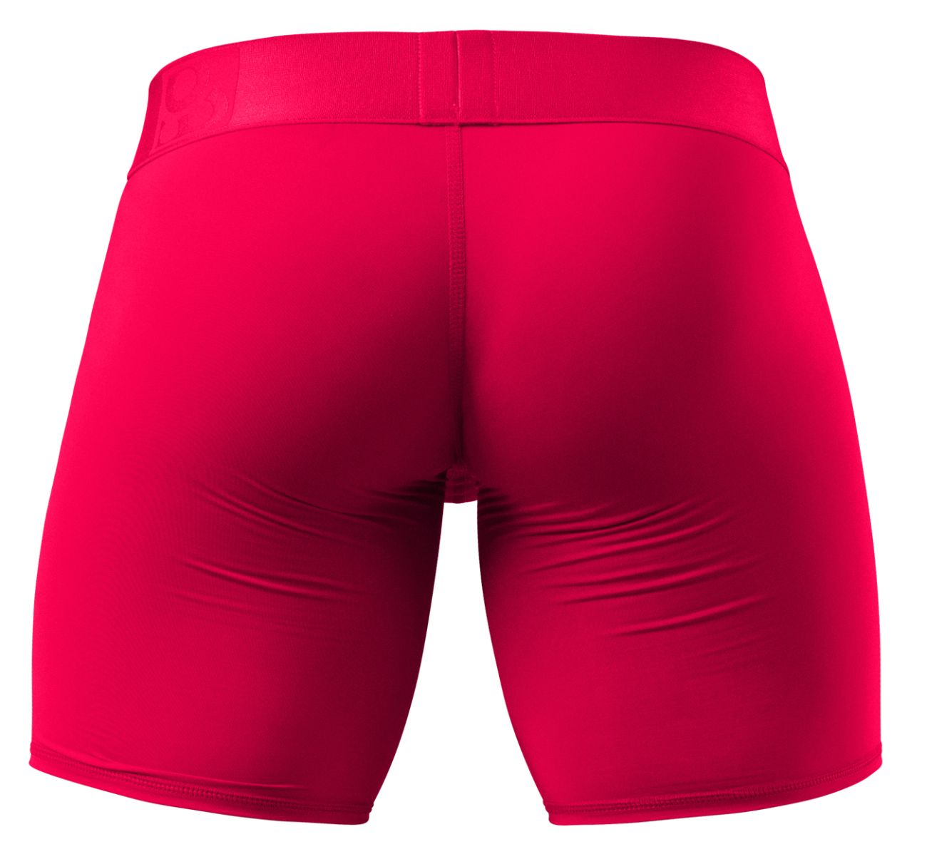 Ergowear ew1745 max bold boxer briefs in bright red with smooth stretchy fabric and an elastic waistband