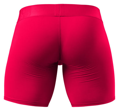 Ergowear ew1745 max bold boxer briefs in bright red with smooth stretchy fabric and an elastic waistband