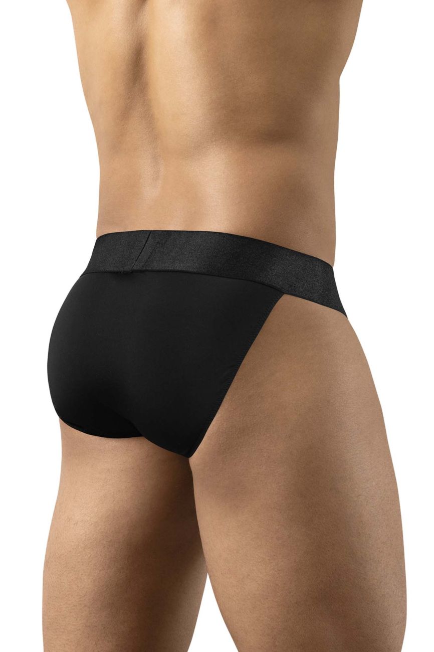 ErgoWear ew1747 max bold black briefs with smooth form-fitting design and wide elastic waistband