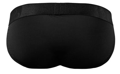 ErgoWear ew1747 max bold black bikini briefs with smooth seamless fabric and subtly textured elastic waistband