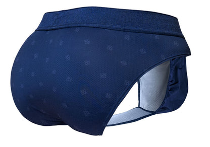 Navy blue ergowear ew1751 feel se briefs with subtle pattern and white mesh lining for breathable comfort