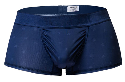 Dark blue ergo wear ew1752 feel se trunks with subtle repeating logo pattern for comfortable everyday wear