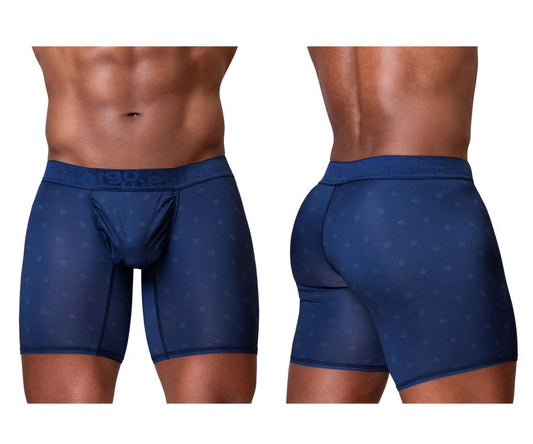 Navy blue ergowear ew1753 feel se boxer briefs with textured fabric and subtle patterned detailing for comfort
