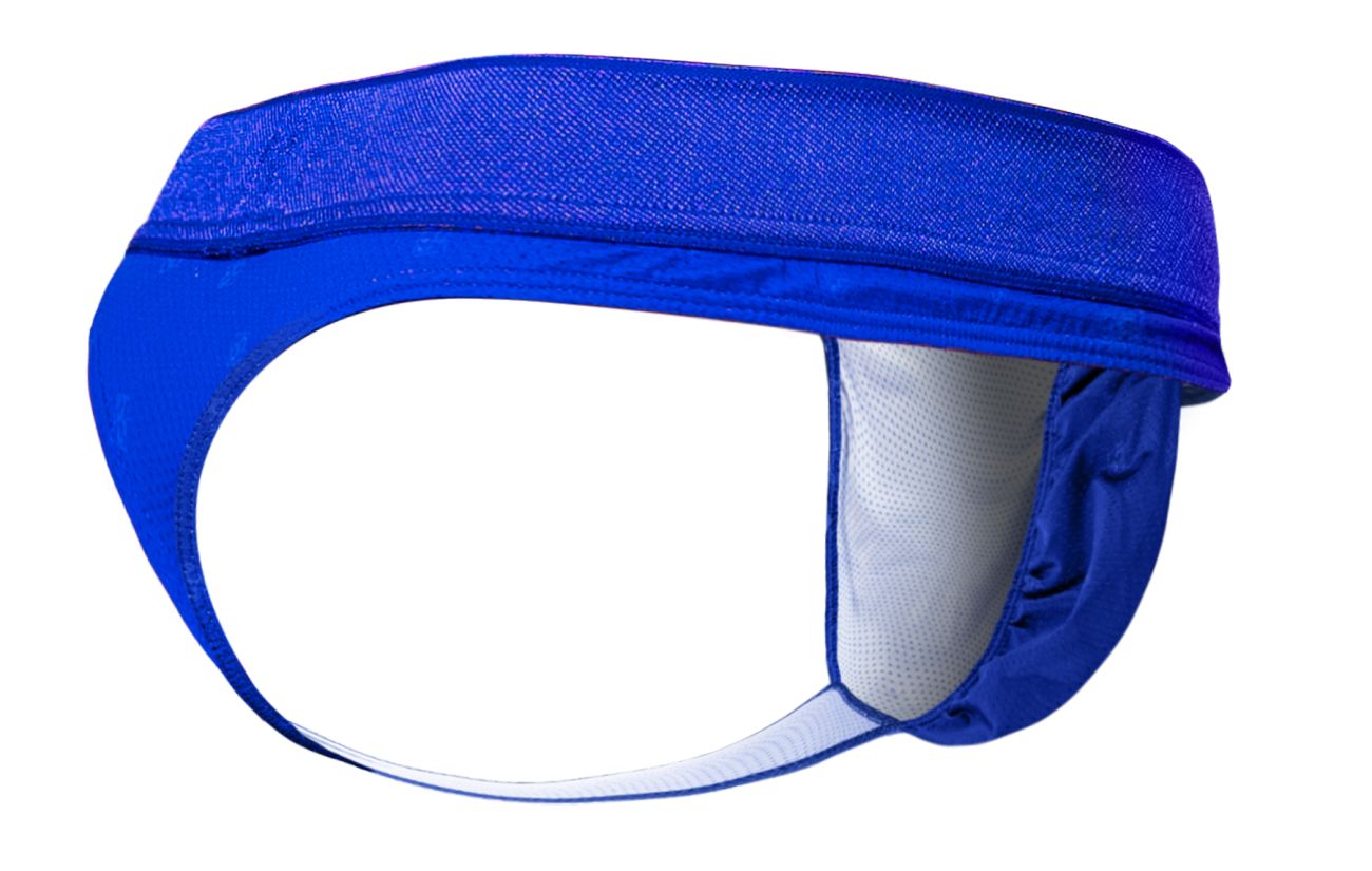 Blue ergo wear ew1754 feel se thongs with mesh interior and elastic waistband for athletic support