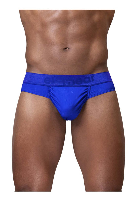 Bright blue ergoWear EW1755 feel SE briefs with smooth stretchy fabric and elastic waistband with brand name
