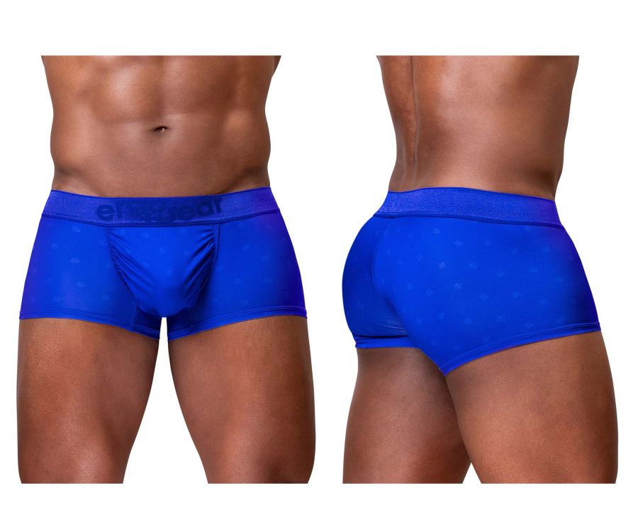 Vibrant royal blue ergoWear EW1756 FEEL SE men’s briefs with subtle textured pattern and elastic waistband
