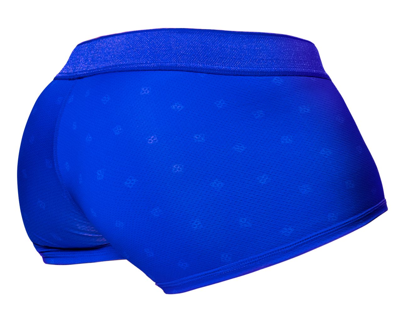 ErgoWear ew1756 feel se trunks in vibrant royal blue with subtle light paw print pattern for comfortable support