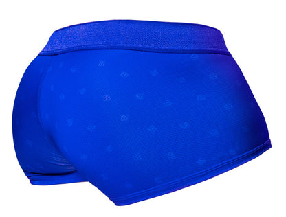 ErgoWear ew1756 feel se trunks in vibrant royal blue with subtle light paw print pattern for comfortable support