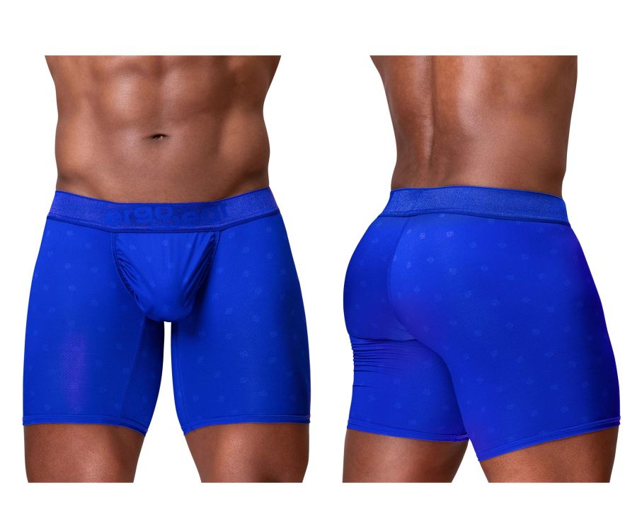 Ergowear ew1757 feel se royal blue men’s boxer briefs with subtle dotted pattern and snug form-fitting design
