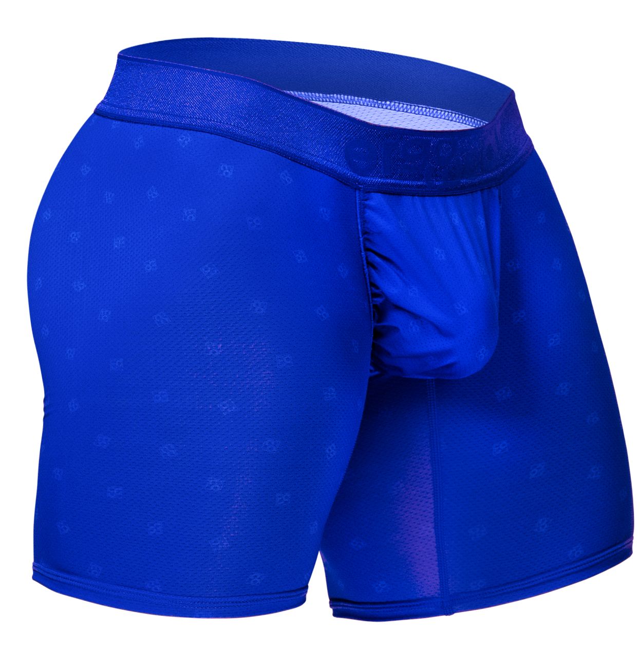 Royal blue ergoWear ew1757 feel se boxer briefs with subtle pattern and stretchy supportive waistband for comfort