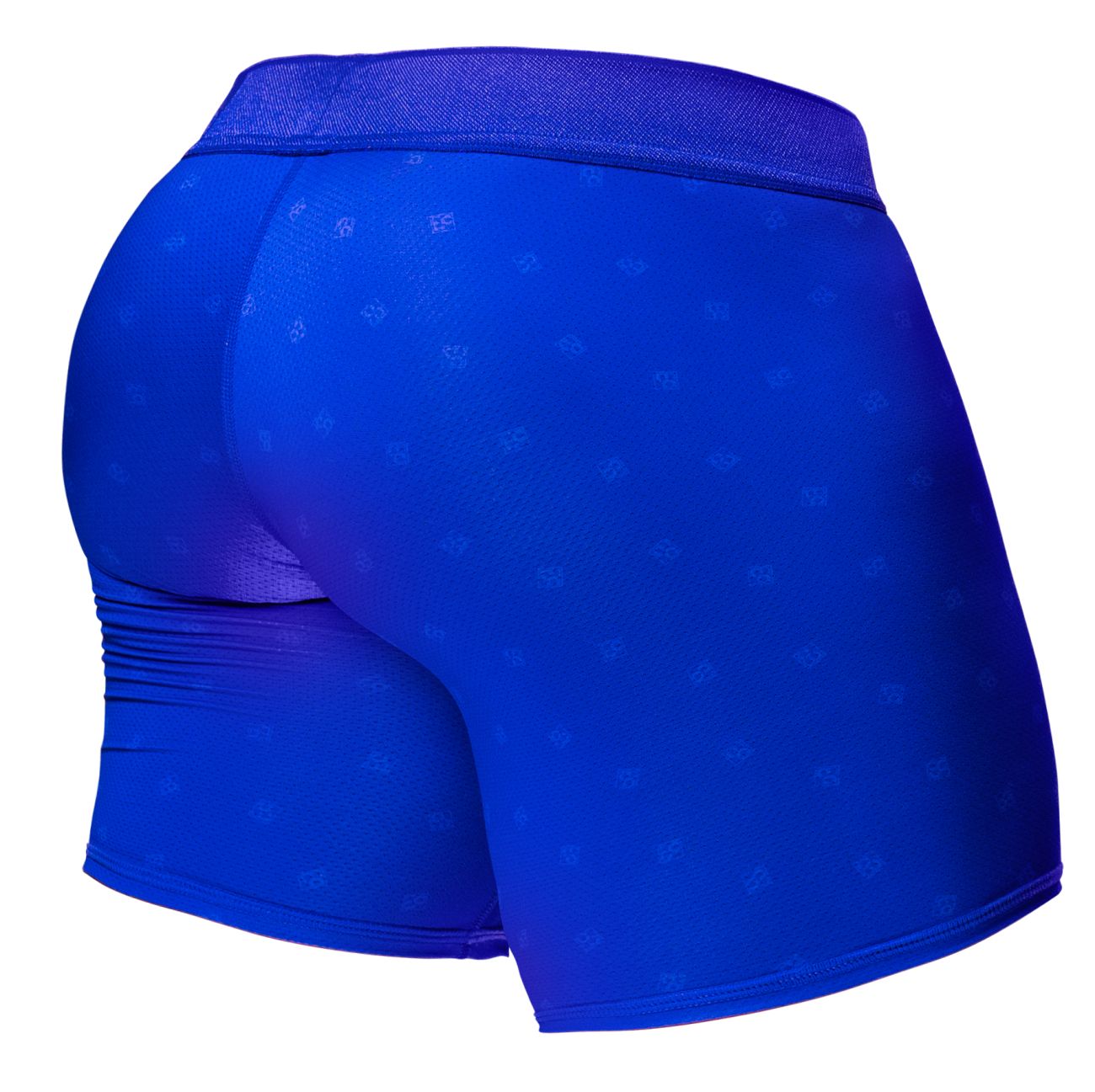 Royal blue ergo wear ew1757 feel se men’s boxer briefs with elastic waistband and subtle patterned design