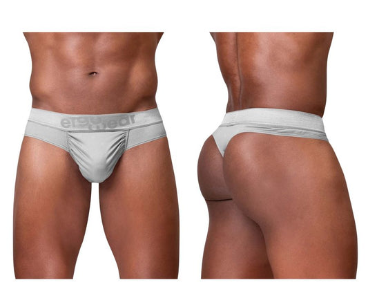 Silver ergo wear ew1758 feel se men’s briefs with subtle textured pattern and branded waistband