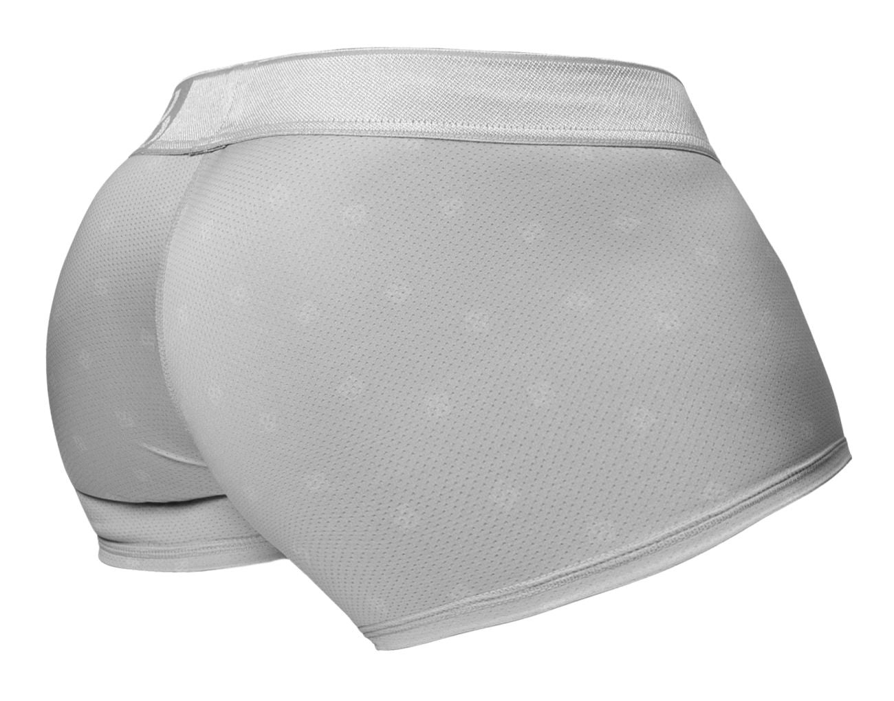 Light gray mesh briefs with smooth elastic waistband in ergo wear ew1760 feel se trunks color silver
