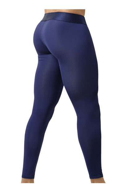 Ergowear ew1782 max bold dark blue high-waisted athletic leggings with smooth form-fitting stretch fabric
