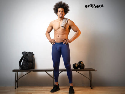 Blue ergo wear ew1782 max bold athletic leggings made from stretchy fabric for high performance workouts