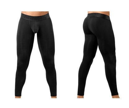 Ergowear ew1784 max bold black compression tights with smooth stretchy fabric and subtle logo on the waistband