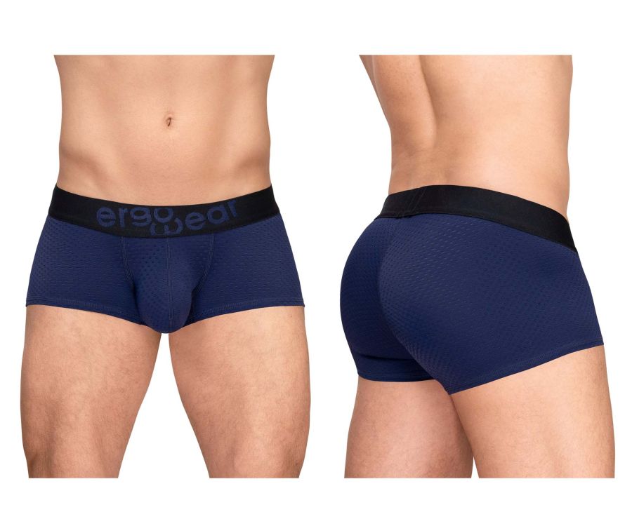 Navy blue ergo wear ew1791 max flow ergonomic briefs with black waistband for comfortable daily wear