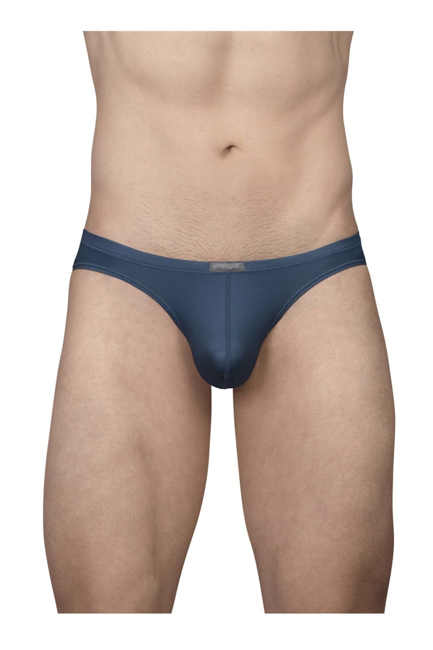 ErgoWear ew1798 X4D SE bikini sea blue men’s briefs with smooth form-fitting fabric and subtle waistband brand tag