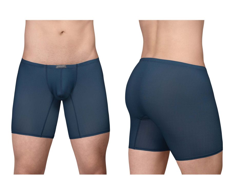 Dark blue ergoWear EW1800 X4D SE boxer briefs with smooth, form-fitting fabric and subtle seam detailing