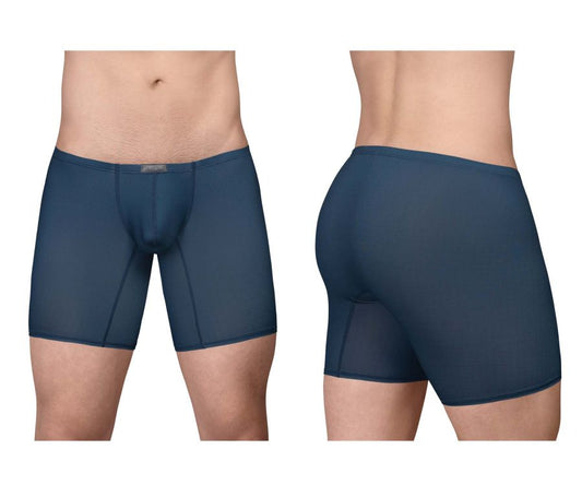 Dark blue ergoWear EW1800 X4D SE boxer briefs with smooth, form-fitting fabric and subtle seam detailing
