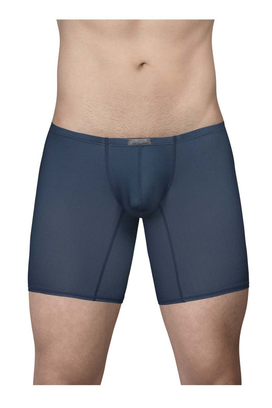 Dark blue ergoWear ew1800 x4d SE boxer briefs with smooth form-fitting fabric and subtle seam detailing
