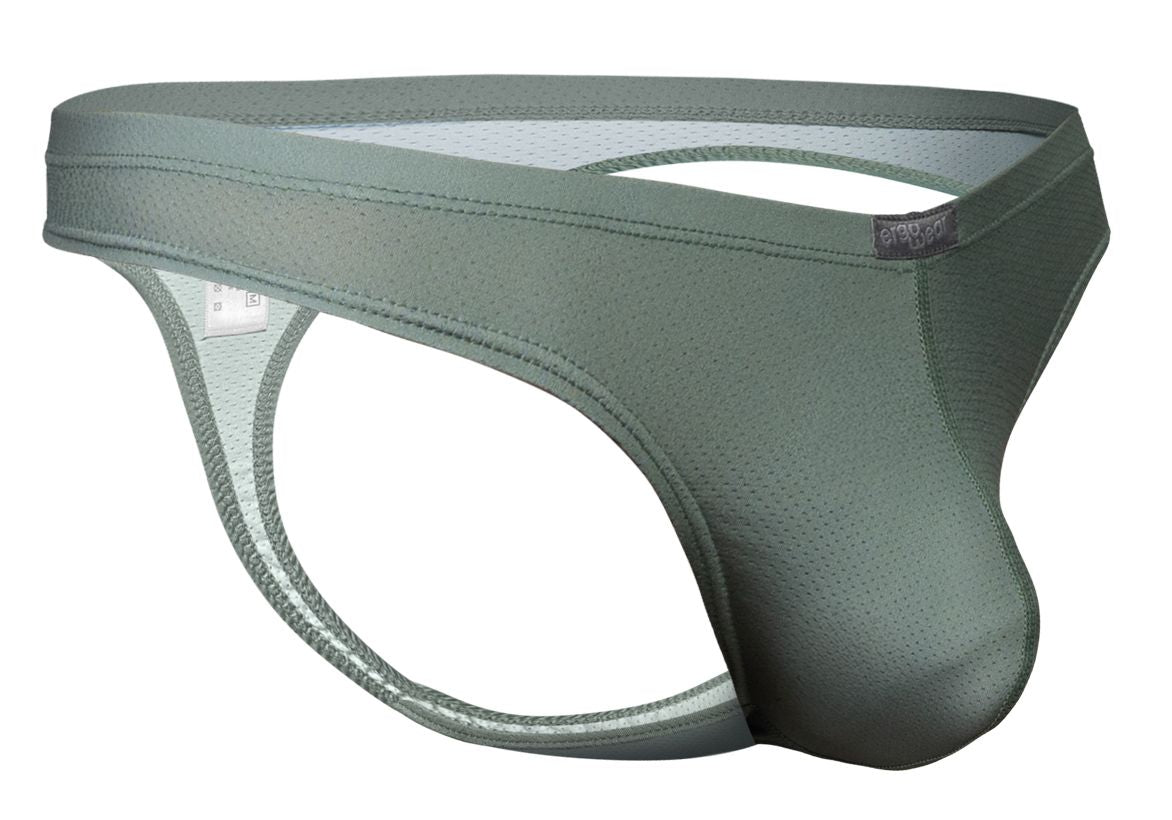 Ergowear ew1801 x4d se olive green mesh thong with contoured design and reinforced stitching for comfort and support