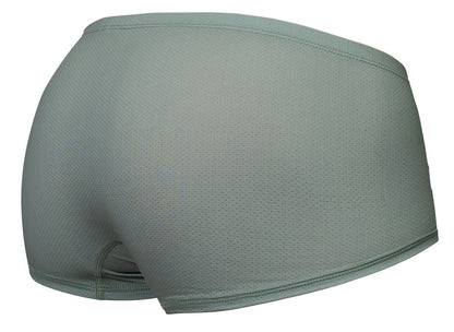 ErgoWear EW1803 x4d se trunks olive green breathable mesh briefs with snug fit and seamless stitching