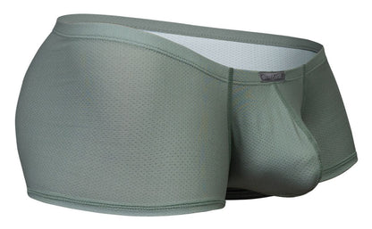 Ergowear ew1803 x4d se trunks olive green mesh briefs with white lining and small brand tag on waistband