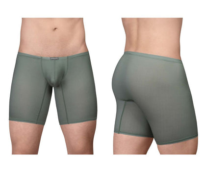 Olive green ergo wear ew1804 x4d se seamless boxer briefs with contoured design and reinforced stitching