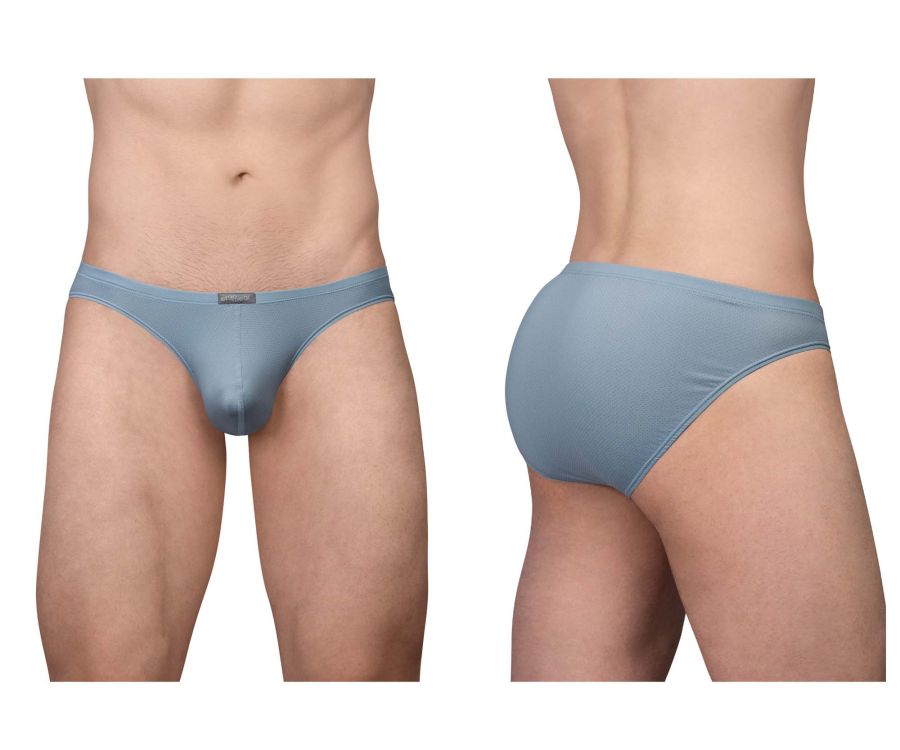 Ergowear ew1806 x4d se bikini seamless briefs in stone blue with a subtle elastic waistband and minimalistic design