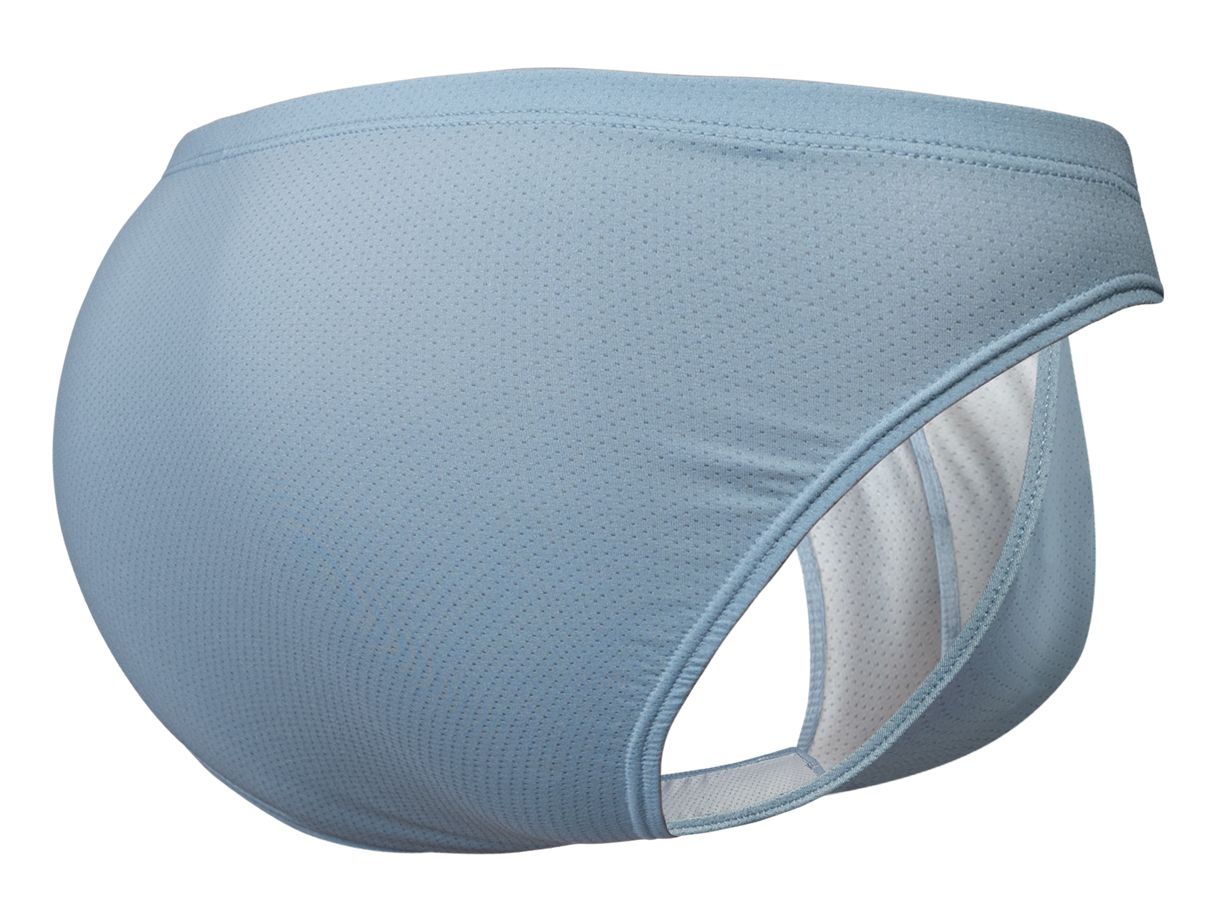 Ergowear ew1806 x4d se bikini light blue mesh athletic briefs with white inner lining for comfortable support