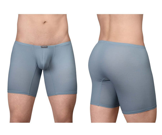 Light blue form-fitting ergoWear ew1808 x4d se boxer briefs with subtle textured pattern and small brand tag at waistband