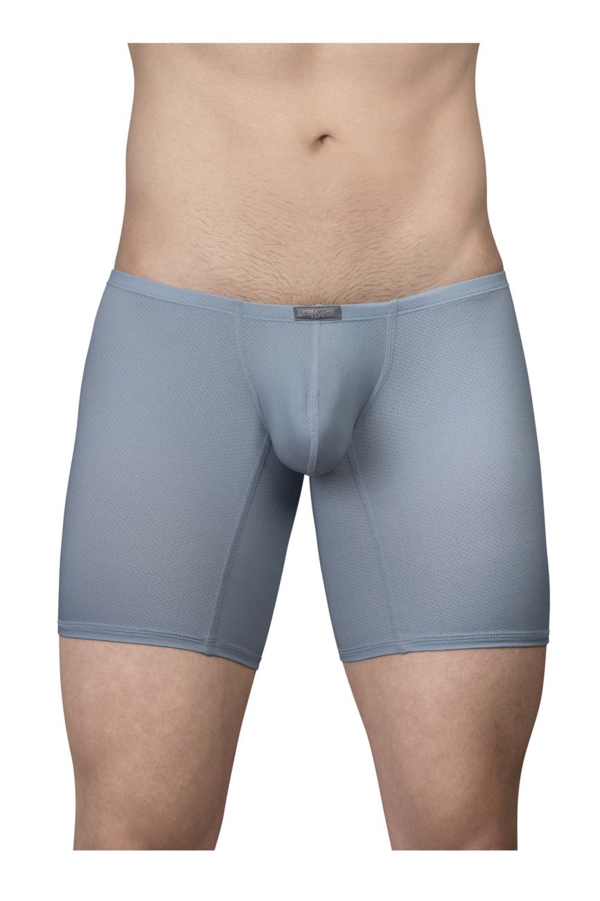 Ergowear ew1808 x4d se stone blue men’s boxer briefs with textured fabric and snug form-fitting design