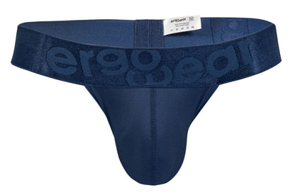 Navy blue ergonomic briefs with subtle embossed brand logo on waistband from ErgoWear EW1812 MAX BOLD SE G-String